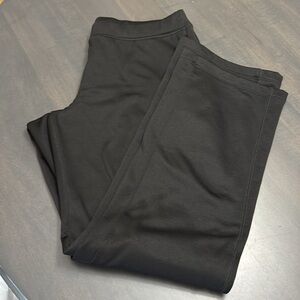 Champion Black Mid Rise Pants Double Dry Sweatpants Elastic waist Open Bottom